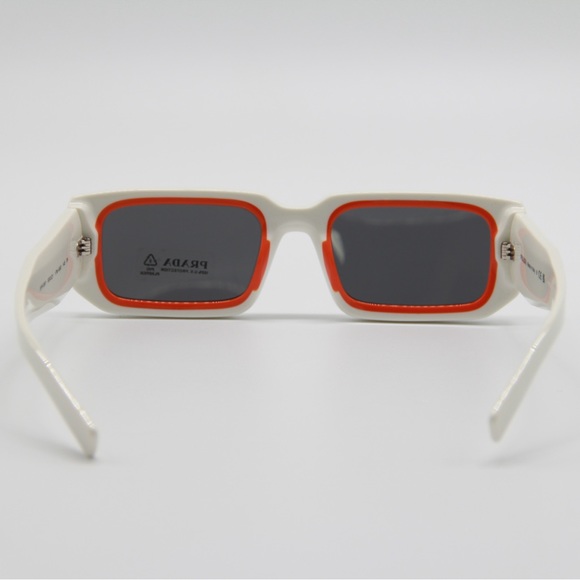 NEW PR06YS 17M5S0 SQUARE WHITE SUNGLASSES PRADA PR 06YS NEW PRADA SPR 06YS - Picture 8 of 12